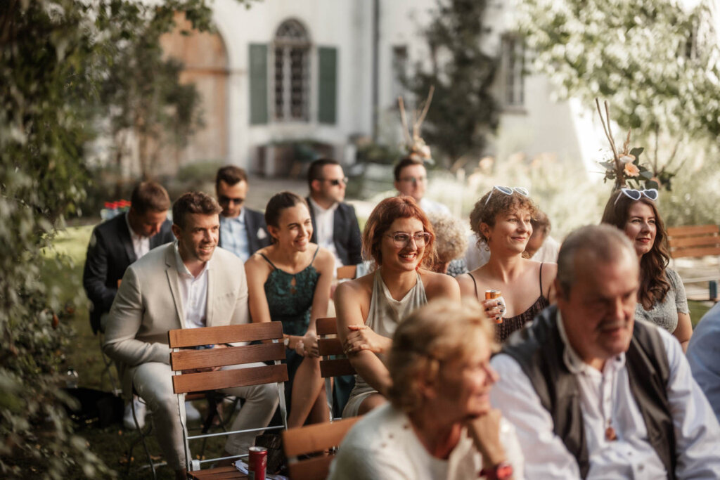 Trauung im Schlossgarten von Schloss Reichenau, Hochzeit Schloss Reichenau